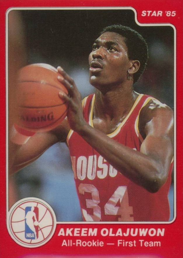 1985 Star All-Rookies Hakeem Olajuwon #1 Basketball Card