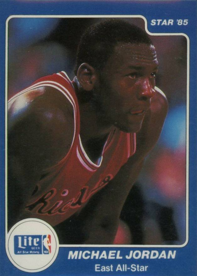 1985 Star Lite Michael Jordan #4 Basketball Card