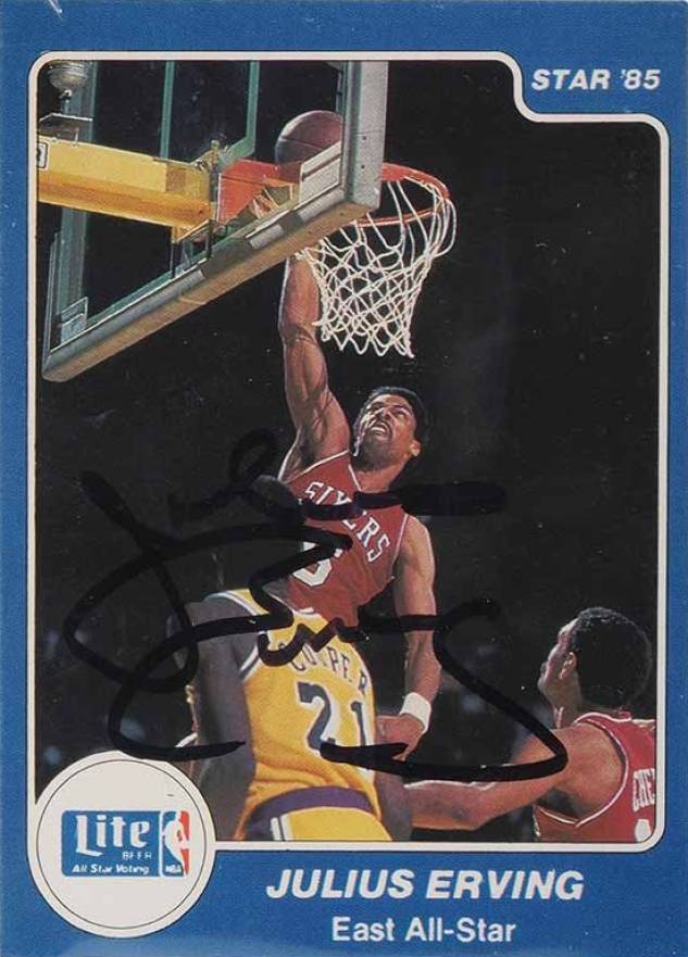 1985 Star Lite Julius Erving #3 Basketball Card