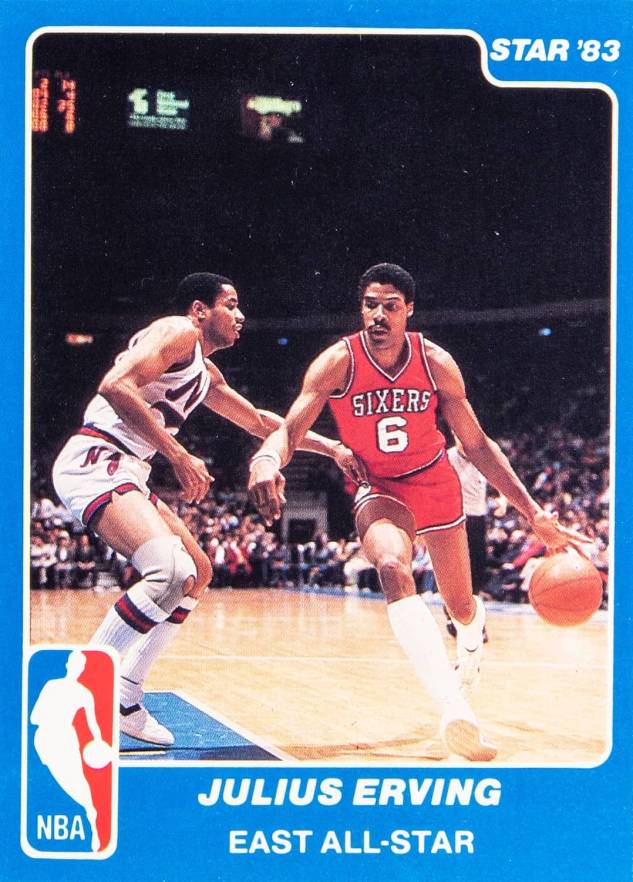 1983 Star All-Star Game Julius Erving #4 Basketball Card