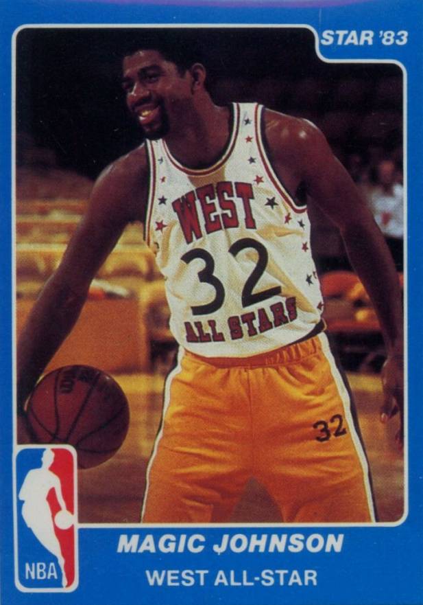 1983 Star All-Star Game Magic Johnson #18 Basketball Card