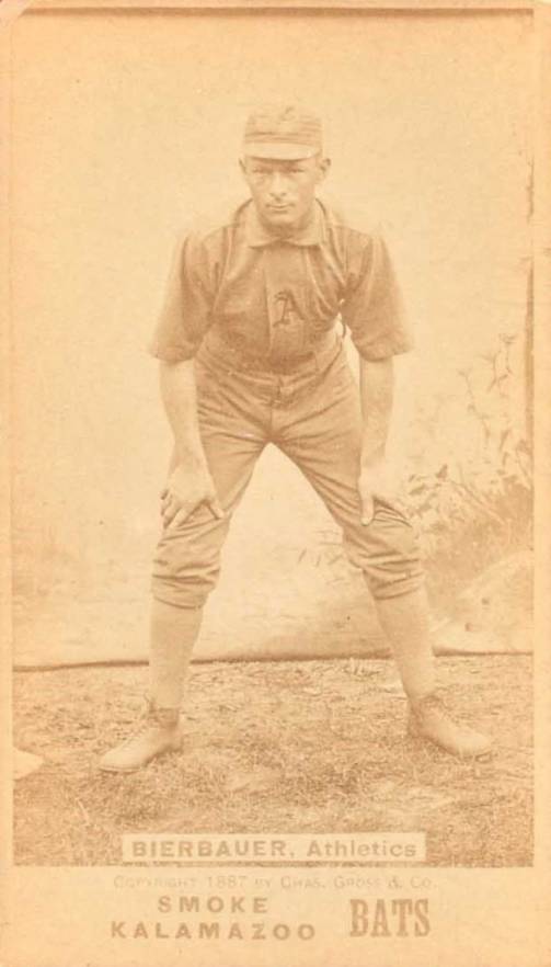 1887 Kalamazoo Bats Louis Bierbauer # Baseball Card