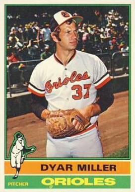 1976 Topps Dyar Miller #555 Baseball Card