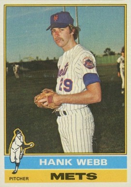 1976 Topps Hank Webb #442 Baseball Card