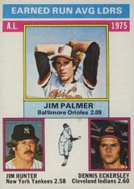 1976 Topps A.L. E.R.A. Leaders #202 Baseball Card