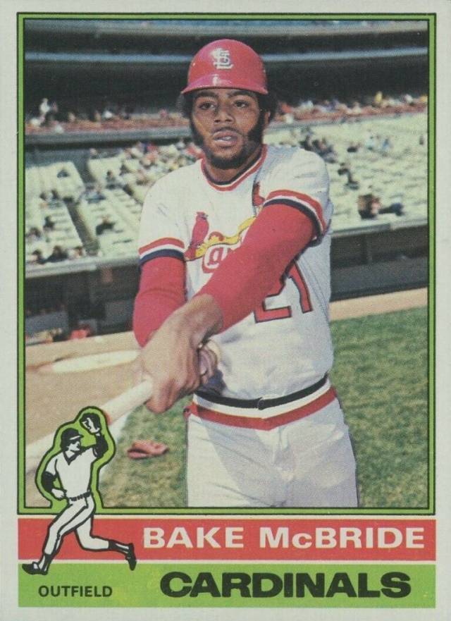 1976 Topps Bake McBride #135 Baseball Card