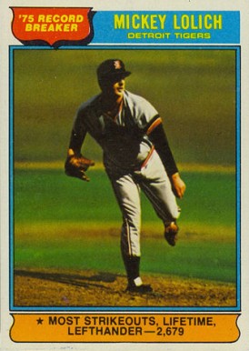 1976 Topps Mickey Lolich #3 Baseball Card