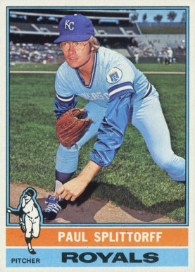 1976 Topps Paul Splittorff #43 Baseball Card