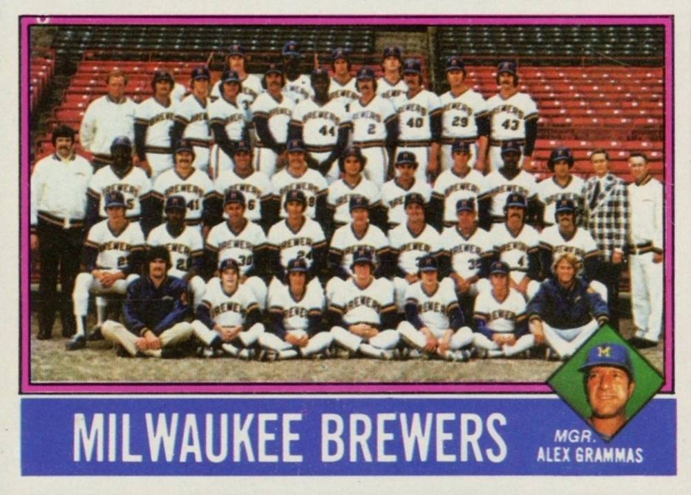1976 Topps Milwaukee Brewers Team #606 Baseball Card