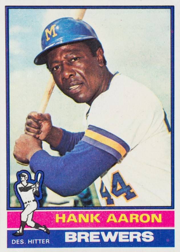 1976 Topps Hank Aaron #550 Baseball Card