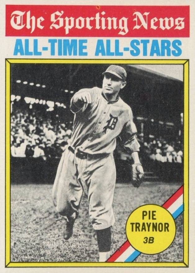 1976 Topps Pie Traynor #343 Baseball Card