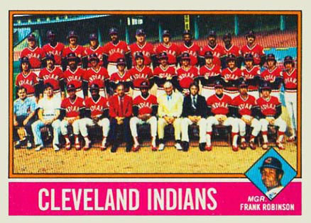 1976 Topps Cleveland Indians Team #477 Baseball Card
