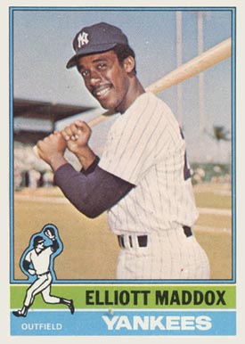 1976 Topps Elliott Maddox #503 Baseball Card