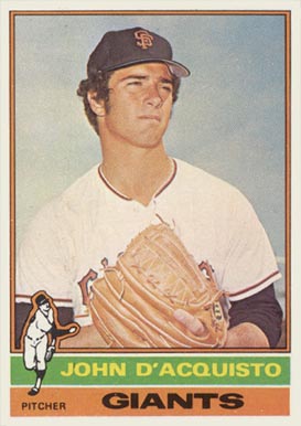 1976 Topps John D'Acquisto #628 Baseball Card