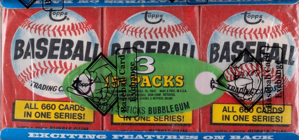 1976 Topps Wax Pack Tray #WPT Baseball Card