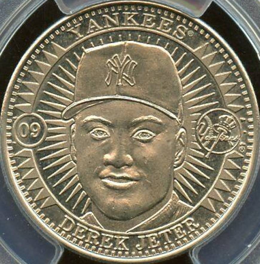 1998 Pinnacle Mint Coins Derek Jeter #9 Baseball Card