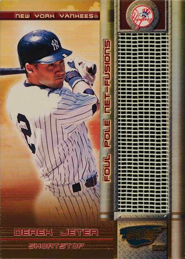 1999 Pacific Revolution Foul Pole Net-Fusion Derek Jeter #12 Baseball Card