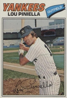 1977 Burger King Yankees Lou Piniella #23 Baseball Card