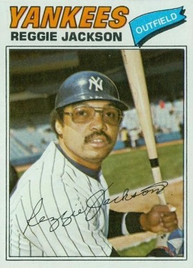 1977 Burger King Yankees Reggie Jackson #17 Baseball Card