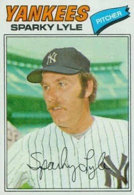 1977 Burger King Yankees Sparky Lyle #10 Baseball Card