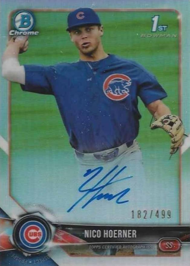 Nico Hoerner Chicago Cubs Autographed Signed Topps Heritage Jumbo
