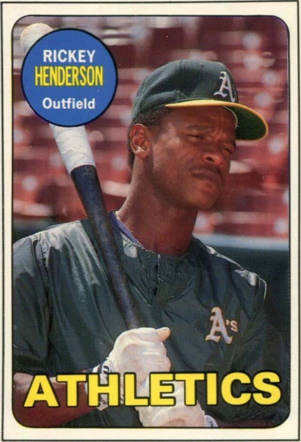1990 Baseball Cards Magazine Repli-Cards Rickey Henderson #48 Baseball Card
