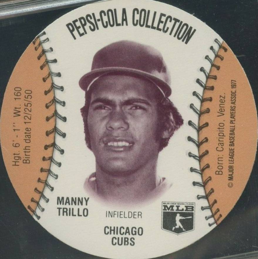 1977 Pepsi-Cola Baseball Stars Discs Manny Trillo # Baseball Card