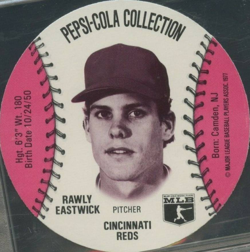 1977 Pepsi-Cola Baseball Stars Discs Rawly Eastwick # Baseball Card
