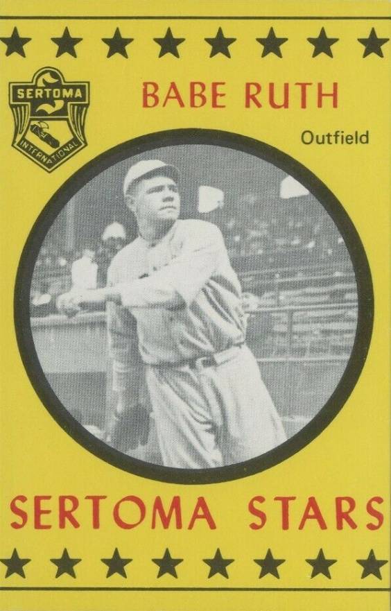 1977 Sertoma Stars Babe Ruth #BR Baseball Card