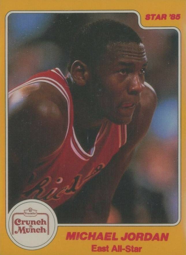1985 Star Crunch 'N' Munch Michael Jordan #4 Basketball Card