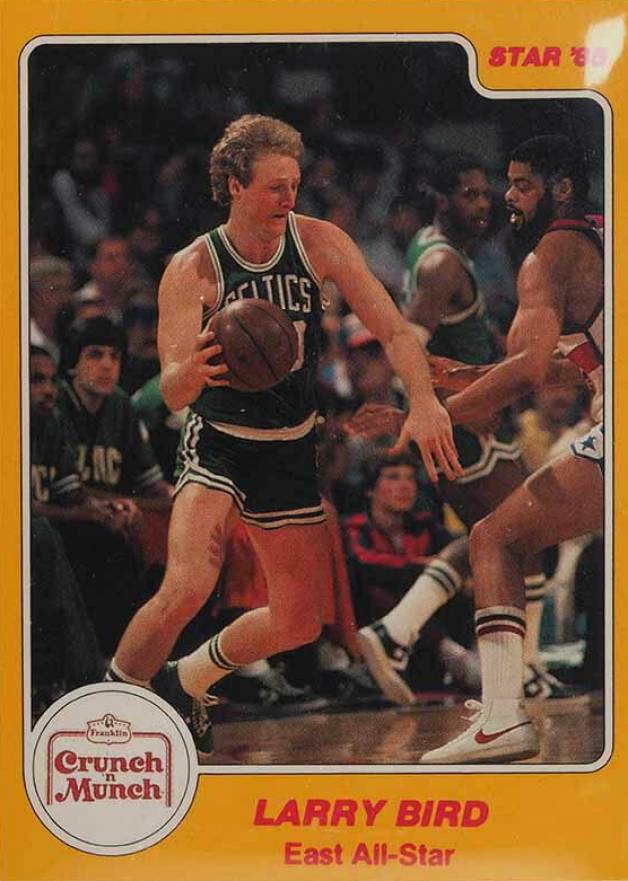 1985 Star Crunch 'N' Munch Larry Bird #2 Basketball Card