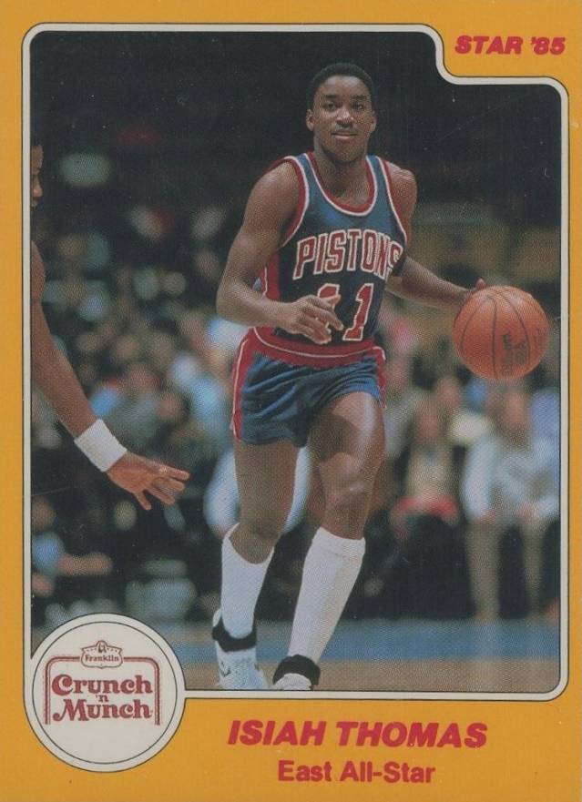 1985 Star Crunch 'N' Munch Isiah Thomas #6 Basketball Card