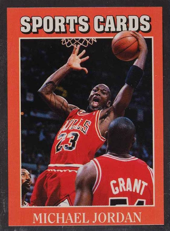 1991 Allan Kaye's Sports Cards News-Hand Cut Michael Jordan #2 Basketball Card