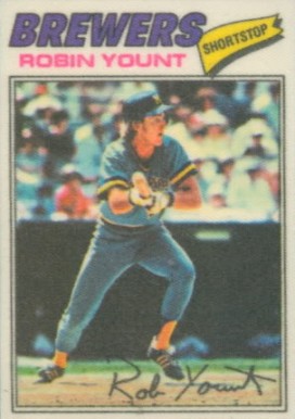 1977 Topps Cloth Stickers Robin Yount #54 Baseball Card