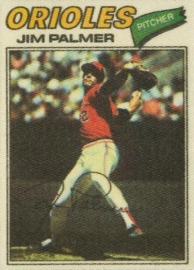 1977 Topps Cloth Stickers Jim Palmer #36 Baseball Card