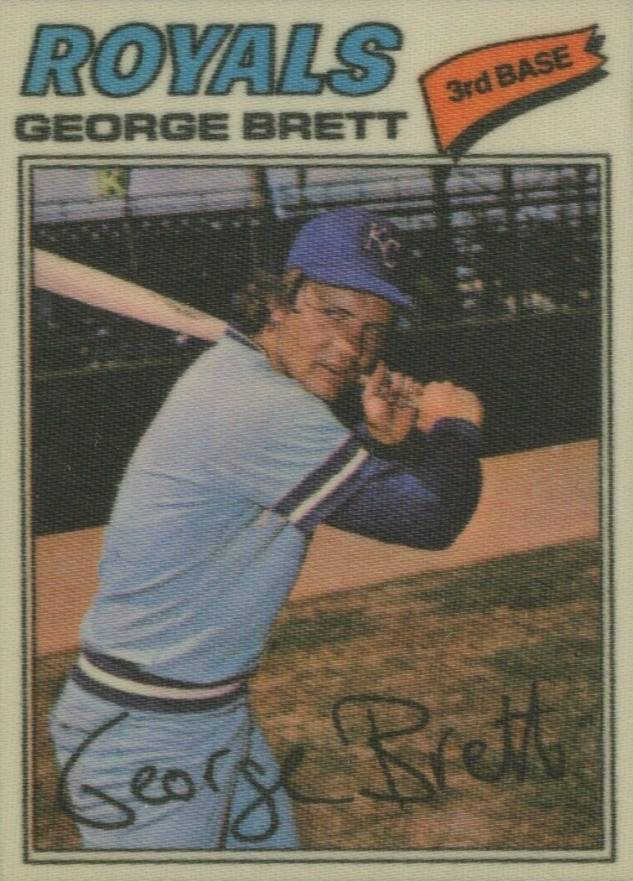 1977 Topps Cloth Stickers George Brett #7 Baseball Card