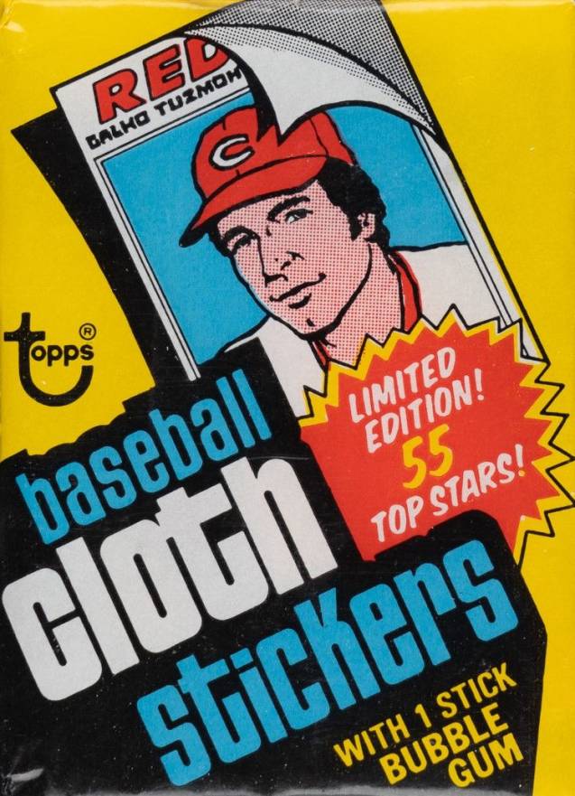 1977 Topps Cloth Stickers Wax Pack #WP Baseball Card