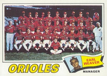 1977 Topps Baltimore Orioles Team #546 Baseball Card