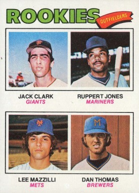 1977 Topps Rookie Outfielders #488 Baseball Card