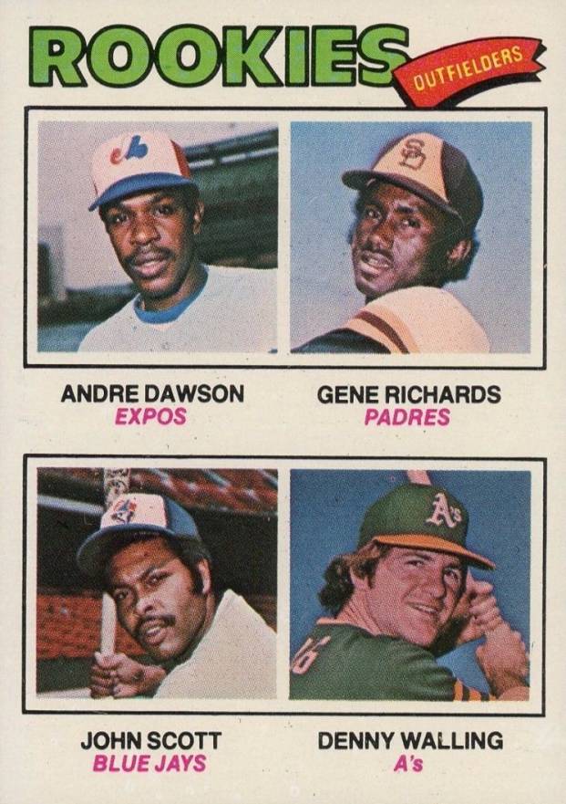 1977 Topps Rookie Outfielders #473 Baseball Card