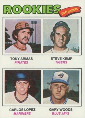 1977 Topps Rookie Outfielders #492 Baseball Card