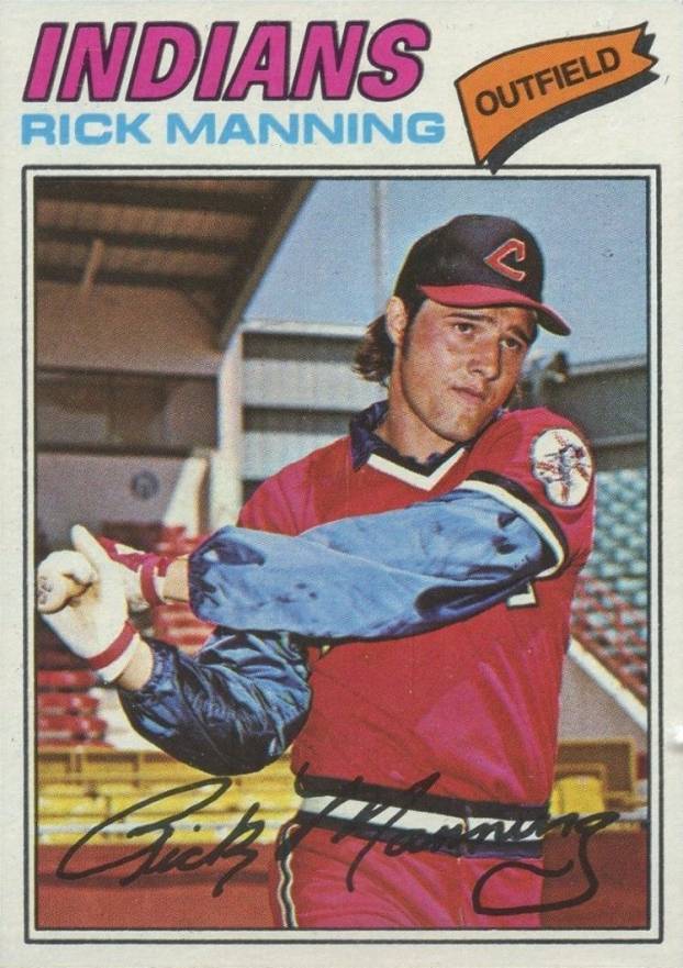 1977 Topps Rick Manning #115 Baseball Card