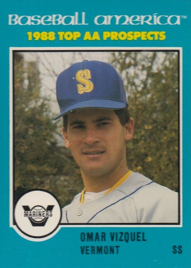 1988 Baseball America All American Top Prospects Omar Vizquel #AA4 Baseball Card