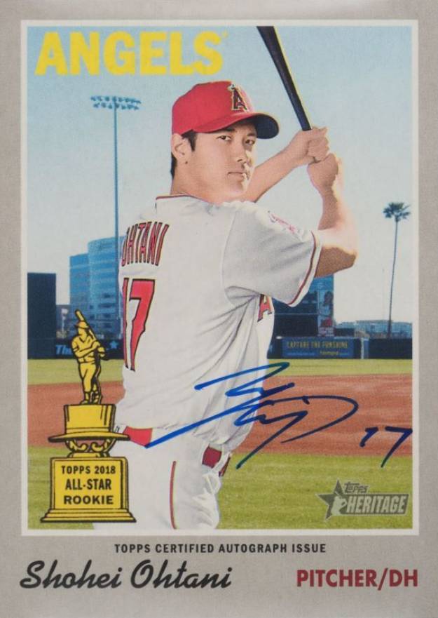 2019 Topps Heritage Real One Autographs Shohei Ohtani #SO Baseball Card