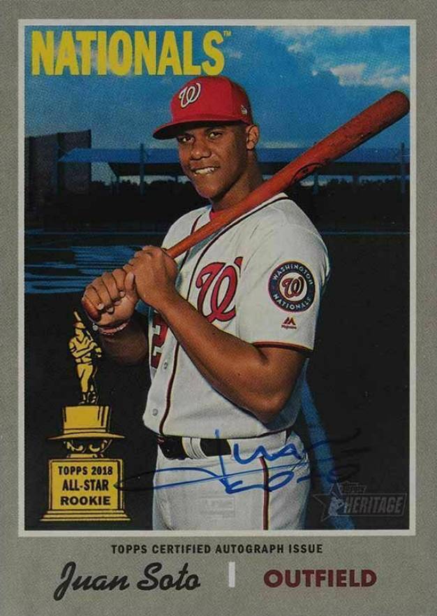 2019 Topps Heritage Real One Autographs Juan Soto #JSO Baseball Card