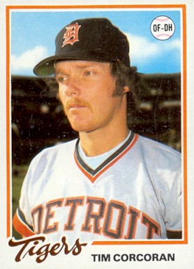 1978 Burger King Tigers Tim Corcoran #20 Baseball Card