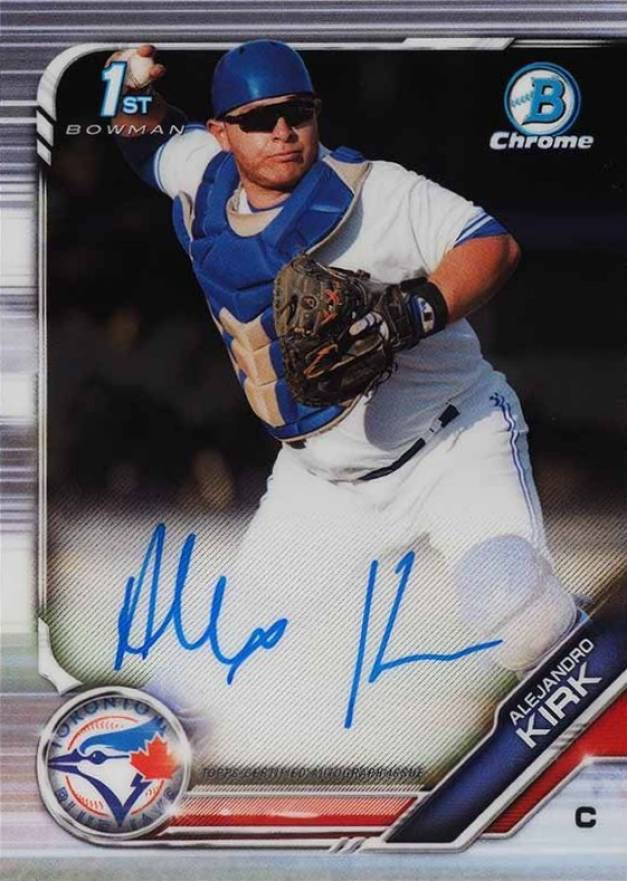 2019 Bowman Chrome Prospects Autographs Alejandro Kirk #CPAAK Baseball Card