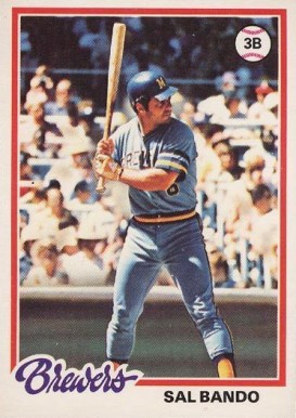 1978 O-Pee-Chee Sal Bando #174 Baseball Card