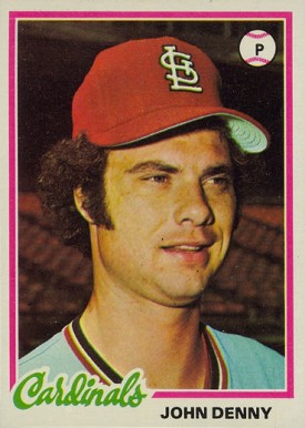 1978 Topps John Denny #609 Baseball Card