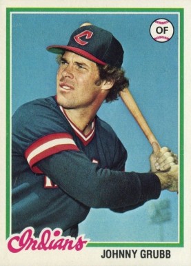 1978 Topps Johnny Grubb #608 Baseball Card
